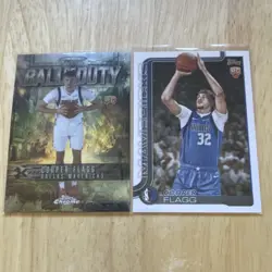Topps Cooper Flagg Rookie 2 Card Lot Dallas Mavericks 2025 Ball of Duty Flagship - Image 1