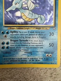 Pokemon TCG Kingdra Holo Rare Card 8/111 Neo Genesis Played - Image 5