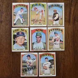 1972 Topps Baseball Lot Of 271 Different 84 5th Series 15 6th Series VG To EX+ - Image 3