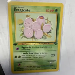 Exeggcute 52/64 1st Edition Jungle Non Holo Pokemon card Exc - Near Mint WOTC - Image 1