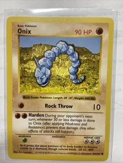 Onix - Shadowless Base Set - Pokemon Single Card Near Mint/NM - Image 1