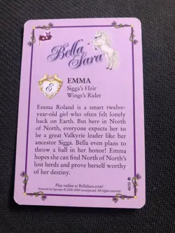 Bella Sara Trading Card - Bella’s Ball Series - 48/55 - Emma - Image 2