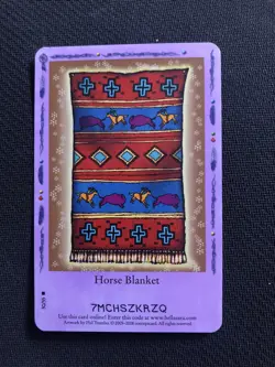 Bella Sara Trading Card - Native Lights Series - 50/55 - Horse Blanket - Image 1