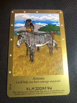 Bella Sara Trading Card - Second Series - 2/97 - Artemis - Image 1