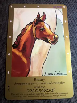 Bella Sara Trading Card - Second Series - 3/97 - Beauty - Image 1