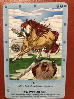 Bella Sara Trading Card - Northern Lights Series - 5/55 - Danu - Image 1