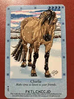 Bella Sara Trading Card - Northern Lights Series - 3/55 - Charlie - Image 1