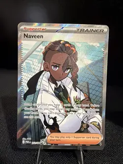 Naveen 112/088 POR Trainer-Supporter Foil Holo Pokemon Card TCG - Image 1