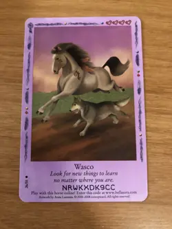 Bella Sara Trading Card - Native Lights Series - 26/55 - Wasco - Image 1