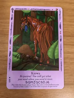 Bella Sara Trading Card - Native Lights Series - 12/55 - Kiowa - Image 1