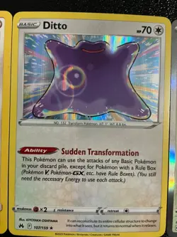3 Ditto pokemon cards mix lot set collection unique All Holo Rare 🔥 - Image 3