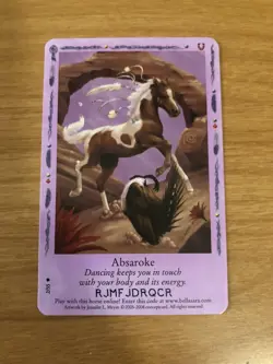 Bella Sara Trading Card - Native Lights Series - 2/55 - Absaroke - Image 1