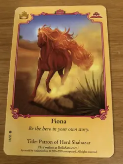 Bella Sara Trading Card - Royalty Series - 18/55 - Fiona - Image 1