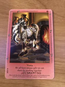 Bella Sara Trading Card - Ancient Lights Series - 28/55 - Vesta - Image 1