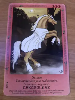 Bella Sara Trading Card - Ancient Lights Series - 25/55 - Selene - Image 1