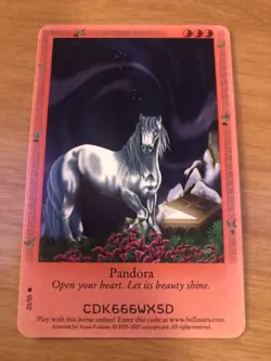 Bella Sara Trading Card - Ancient Lights Series - 23/55 - Pandora - Image 1