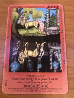 Bella Sara Trading Card - Ancient Lights Series - 24/55 - Persephone - Image 1