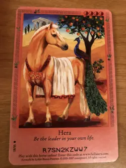 Bella Sara Trading Card - Ancient Lights Series - 18/55 - Hera - Image 1