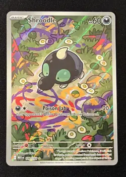Shroodle 149/132 Mega Evolution AR Art Rare NM Pokemon Card TCG Near Mint - Image 1