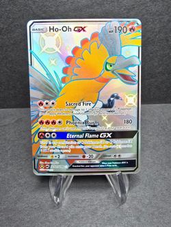 2019 Pokemon Hidden Fates Shiny Vault Full Art Card: Ho-Oh GX (Sv50/Sv94) - NM - Image 1