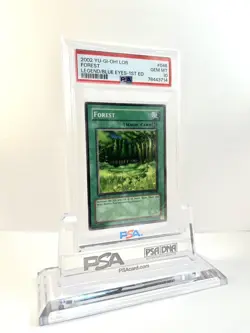 PSA 10 - Yu-Gi-Oh Card - LOB-046 - FOREST (common) *1st Edition* - GEM MINT - Image 1
