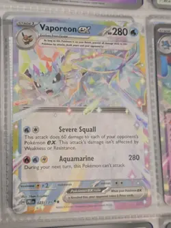 Pokemon TCG EX Card Lot Vaporeon Azumarill Magcargo Cramorant Regigigas Holo - Image 1