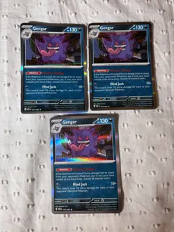 Pokemon TCG Perfect Order Gengar 055/088 Holo Trio Of Cards x3 - Image 1