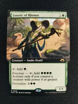 MTG Fanatic of Rhonas Extended Art 0458 Modern Horizons 3 NM - Image 1