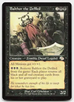 Balthor the Defiled 61 Rare Judgment Magic: The Gathering Near Mint - Image 1