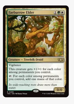 Faeburrow Elder | MTG TDC | Selesnya Treefolk Druid Commander EDH Rare | NM - Image 1