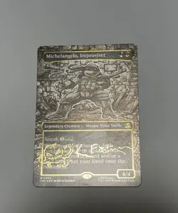 Michelangelo, Improviser (Borderless) (Gold-Stamped Signature) Teenage Mutant... - Image 5