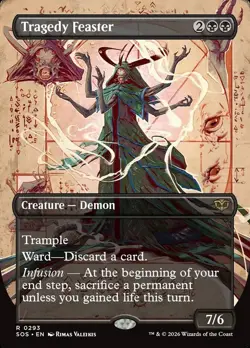 Tragedy Feaster ** Borderless ** #293 - Secrets of Strixhaven - NM MTG - Image 1