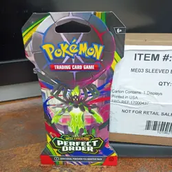 Pokemon ME03 perfect order Sleeved Booster Case 24ct SEALED CASE +1 single pack - Image 1