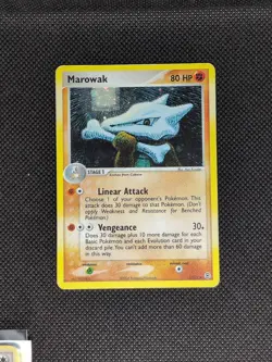 Marowak 7/112 Holo Rare - Heavily Played - FireRed & LeafGreen 2004 Pokemon TCG - Image 1
