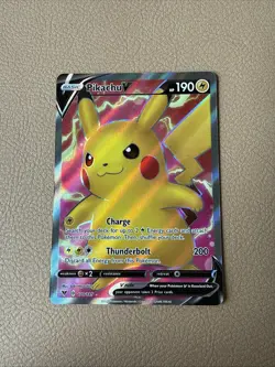 Pikachu V 170/185 Vivid Voltage- NM Ultra Rare Full Art Pokemon Card - Image 1