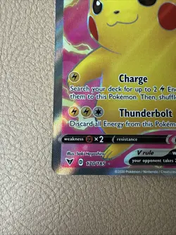 Pikachu V 170/185 Vivid Voltage- NM Ultra Rare Full Art Pokemon Card - Image 5