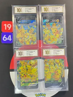 Pokemon TCG S-Chinese Pikachu V-UNION S-P 109-112 Grade10 1964 - Image 1