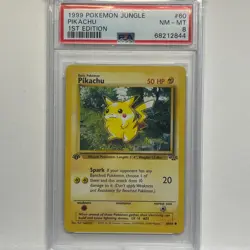 Pokemon Wizards Pikachu Jungle 1st Edition 60/64 Common English 1999 PSA 8 - Image 1