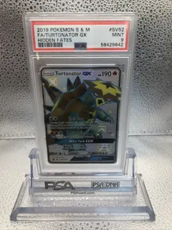 PSA 9 Turtonator GX - SV52/SV94 - Hidden Fates: Shiny Vault English Pokemon - Image 1