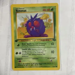 Pokemon Cards: 1st Edition Jungle Common: Venonat 63/64 NM - Image 1