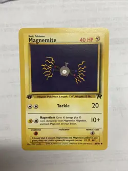 Pokemon Magnemite 60/82 1st Team Rocket Common 1st Edition Mint/NM - Image 1