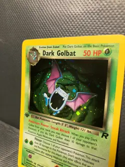 DARK GOLBAT - HOLO - 1ST EDITION [NM/LP] #7 TEAM ROCKET VINTAGE POKEMON CARD - Image 3