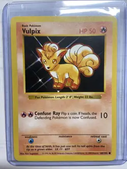 Pokemon SHADOWLESS Base Set COMMON Vulpix 68/102 - Near Mint (NM) - Image 1