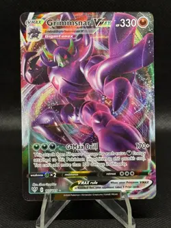 Pokemon Full Art Ultra Rare Grimmsnarl Vmax 115/189 Darkness Ablaze NM - Image 1