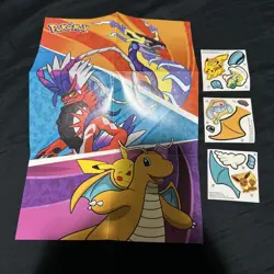 2025 McDonald's Pokemon Dragon Discovery Activity Sheet and Sticker Sheets - Image 1