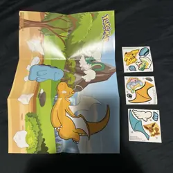 2025 McDonald's Pokemon Dragon Discovery Activity Sheet and Sticker Sheets - Image 2