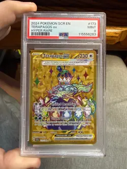 2024 POKEMON SCR EN-STELLAR CROWN HYPER RARE #173 TERAPAGOS EX PSA 9 - Image 1