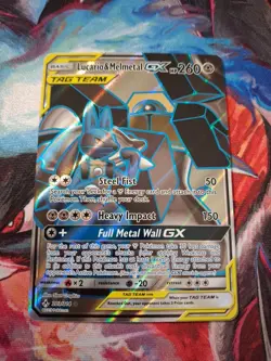 Lucario & Melmetal GX 203/214 Tag Team NM Pokemon TCG Sun & Moon Unbroken Bonds - Image 1