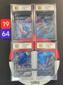 4pcs Pokemon TCG S-Chinese Greninja V-UNION CSEC 001-004 Grade10 1964 - Image 1