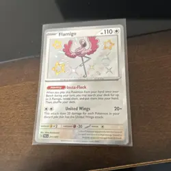 Pokemon TCG Paldean Fates Flamingo 211/091 Shiny Rare NM - Image 2